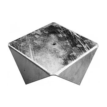 Embase de sol de 250 x 250 mm en acier sans filet. à la pièce