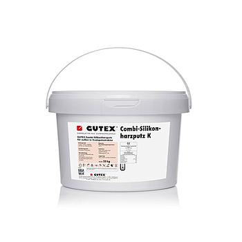 25KG Seau Enduit combiné à base de résine silicone GUTEX® blanc / Grain de 1,5 mm / conso 2.3 kg/m²